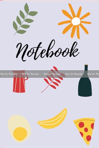 Retro Stylish Leaves — Turquoise Notebook cover by Tony Glez